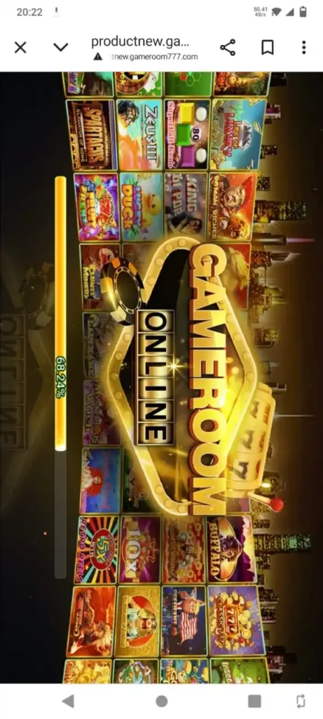 final  step for playing game room 777 on web