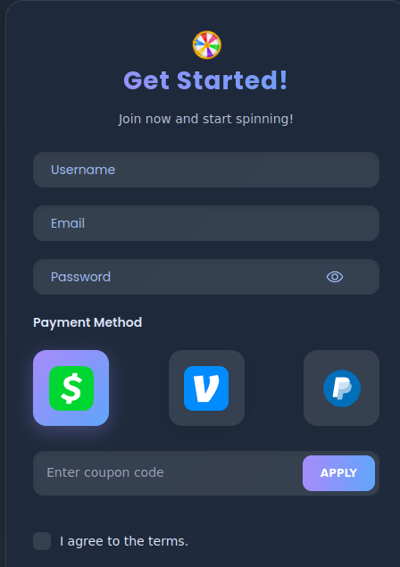 gameroom777 signup