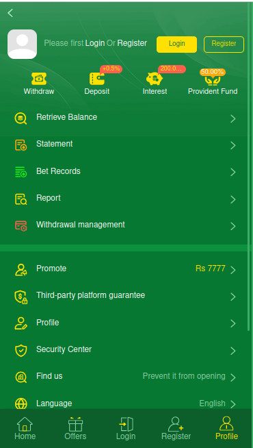 bet939 profile page screenshoot