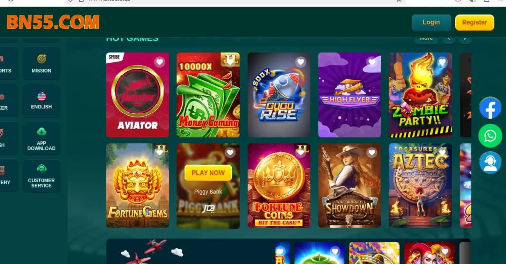 bn55 game lists